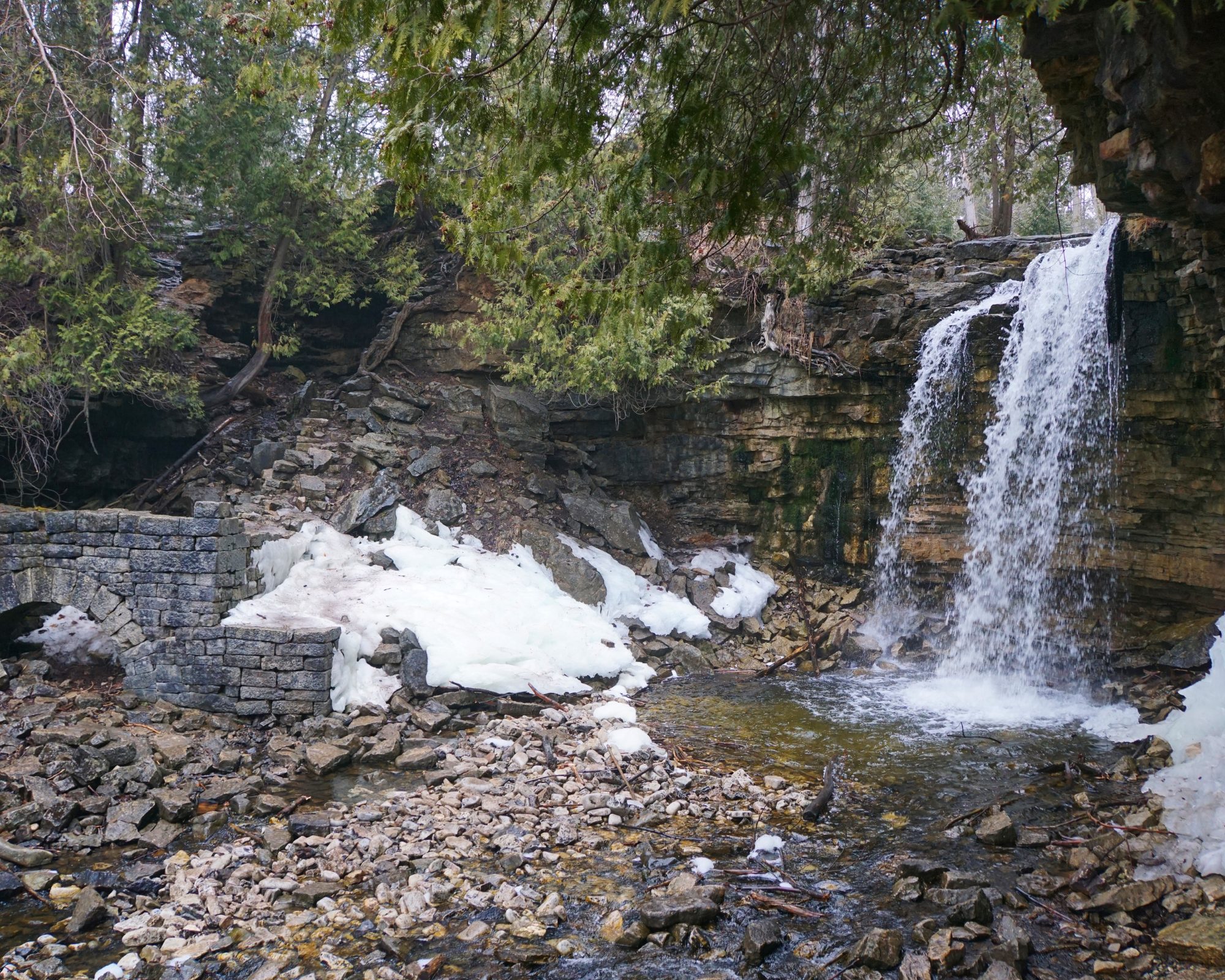 Hilton Falls in Milton featuring the waterfall and surrounding natural area